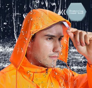 jaket jas hujan keselamatan celana mantel visibilitas tinggi reflektif