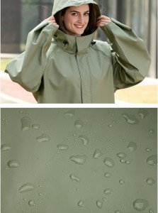 rain coat waterproof PVC for outdoor sports hiking cycling