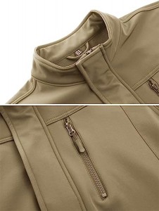Men’s Tactical Jacket Winter Snow Ski Jacket Water Resistant Softshell Fleece Lined Winter Coats Multi-Pockets