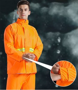roba de pluja de seguretat jaqueta abric pantalons reflectants d'alta visibilitat