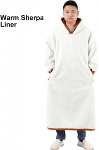 sherpa wearable blanket oversized hoodie birthday gifts for men women