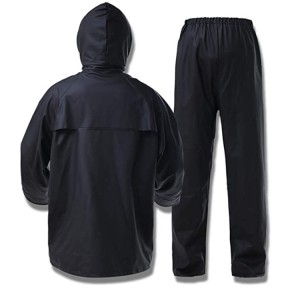 Traxe de chuvia chaqueta pantalón 100% impermeable transpirable costura sellada 10000 mm/3000 gm cremallera YKK