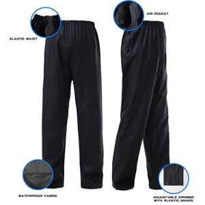 jaqueta de pluja pantalons 100% impermeable, transpirable, costura sellada 10000 mm/3000 gm Cremallera YKK