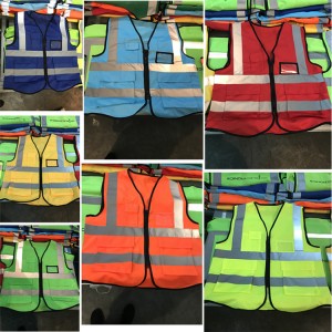 reflective safety vest high visibility class II mesh vest