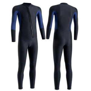 Combinaison de plongée pour hommes, combinaison en néoprène de 5 mm pour homme, garde au chaud dans l'eau froide, une pièce à manches longues