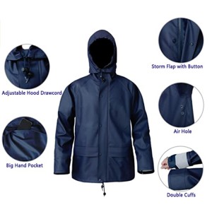 rain suits for men women waterproof heavy duty raincoat fishing rain gear