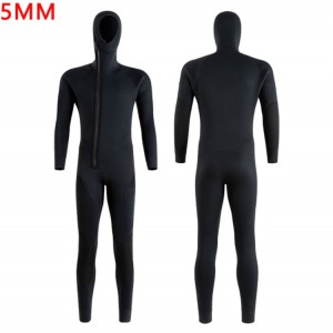 Roupa de mergulho masculina, roupa de mergulho de neoprene de 5 mm para homem, manter aquecido em água fria, peça única de manga comprida