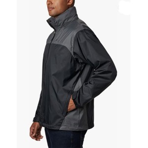 Men rain jacket with hood light weight soft shell