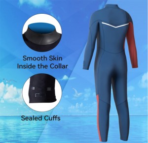High quality long sleeve 5mm 3mm design comfortable kids home wetsuit for children