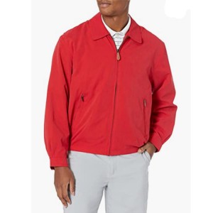 पुरुष झिप-फ्रंट गोल्फ जॅकेट नियमित आणि मोठ्या-उंच आकारात