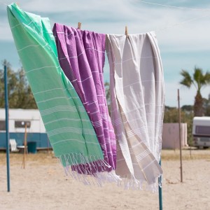 Turkish Beach Towel Quick Dry Sand Free Lightweight na may Travel Bag