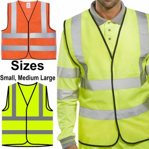 Hoë sigbaarheid Sekuriteit Uniform Reflector Tape Veiligheid Reflektiewe Vest met Logo