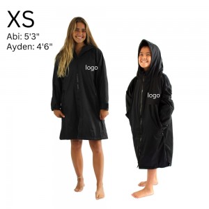 Recycled Swimming Surfing Beach Poncho Towel Adult Children Hooded Changing Robe