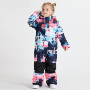 Ūdensizturīgs Fashion Kids viendaļīgs Snowsuit Ziemas bērnu slēpošanas kostīms Mazuļa ziemai