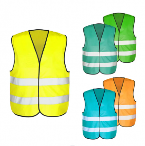 High Visibility Security Uniform Reflector Tape Safety Reflective Vest with Logo