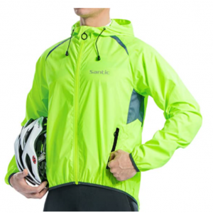 Windbreaker Outdoor Waterproof ឆ្លុះបញ្ចាំងពី Riding Jacket ម៉ូតូ/កង់បុរស អាវក្រណាត់