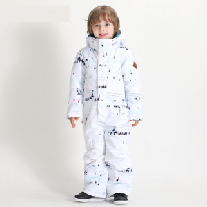 Moda e papërshkueshme nga uji për fëmijë Rroba dëbore me një copë Kostum dimëror për fëmijë për ski për fëmijë në dimër