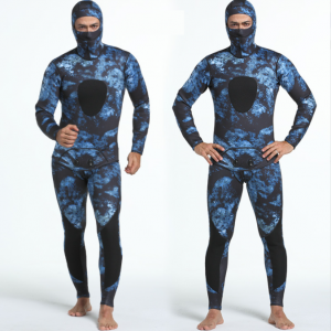 brugerdefineret logo tykkere 5 mm 7 mm camouflage våddragter til mænd med spearfishing neopren dykkervåddragter