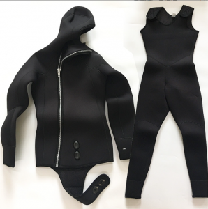 2 moso Split freediving 5mm wetsuits neoprene po lis ak kapo devan zip kostim plonje