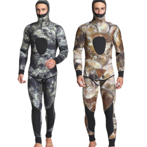 Benotzerdefinéiert Logo décke 5mm 7mm Camouflage Männer Spearfishing Naass Kostüm Neopren Tauchen Nassuits