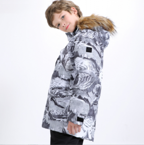 S kapucí Teplá nepromokavá bunda Dětský Kabát Oblečení Snowsuit Zimní kojenecká Snow Lyžařská kombinéza Pro miminko