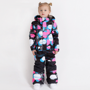 עמיד למים אופנה ילדים מקשה אחת חליפת שלג חורף ילדים חליפת סקי לתינוק חורף
