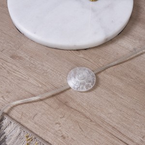 Pleated Shade Floor Lamp, Curved Brass Floor Lamp | Goodly Light-GL-FLM160