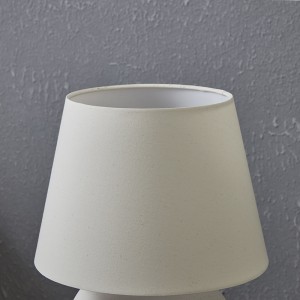 Minimalist Table Lamp, Cotton Drum Lampshade | Goodly Light-GL-TLC016