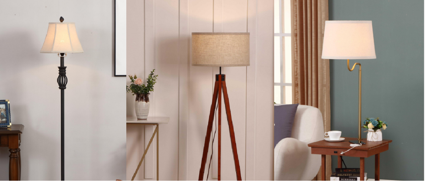 Wood Floor Lamp