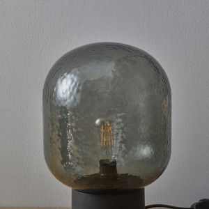 Industrial Table Lamp, Water Ripple Glass Shade | Goodly Light-GL-TLC015