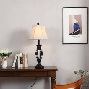 Table Lamp Wood Base,Polyresin Table Lamp | GL-TLP002