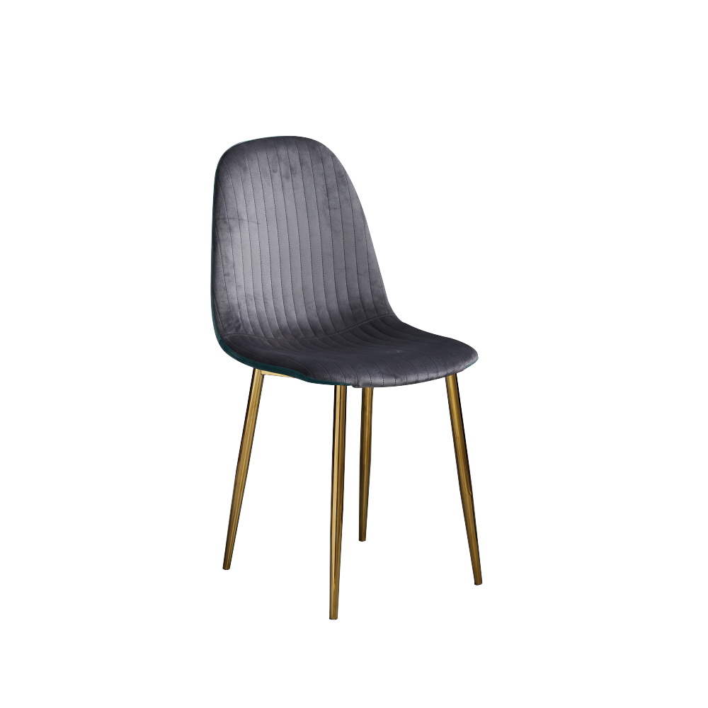Wholesale Nordic Velvet Modern Luxury Design Furniture Dining Room Chairs Dining Chairs With Metal Legs Gold