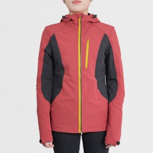 Super stretchy outdoor lady jacket with full comfort