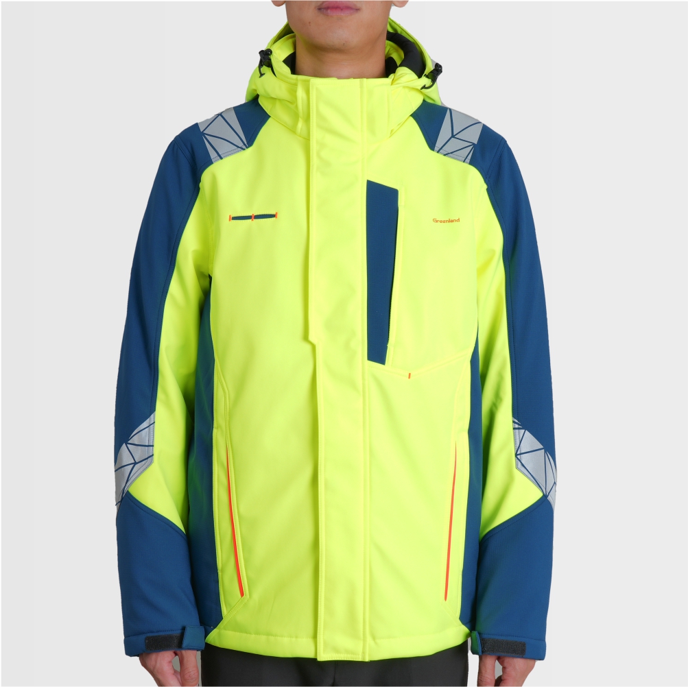 Modern Workwear Jacket With High Visibility