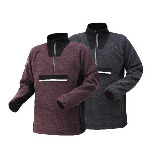 GL8654 Modern Comfortable Outdoor Jacket for Men with Melange Knitted Fabric