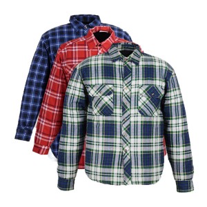 GL5197 Workwear flannel shirt for Men with printed cotton flannel Fabric