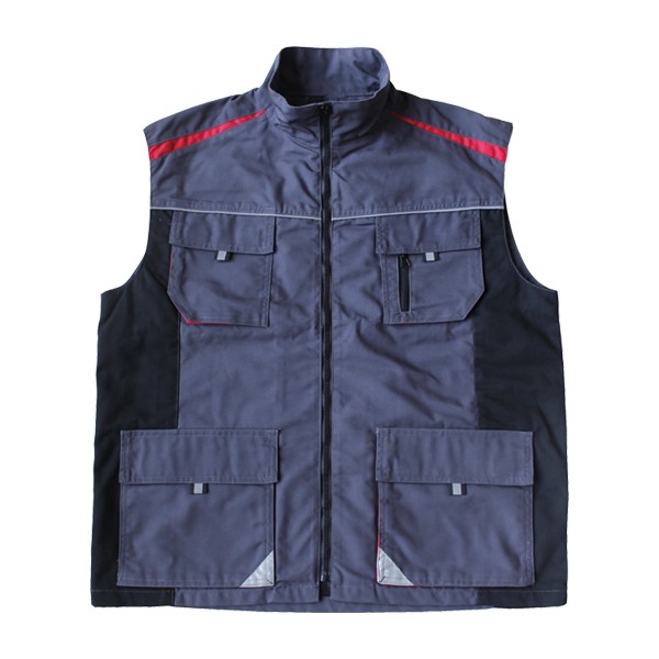 GL5297 Workwear men’s vest with T/C 65/35 Fabric