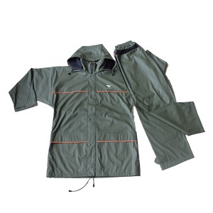 GL5603 Men’s PU Rainsuit with Hood
