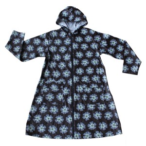 GL6821 Women’s PU Long raincoat with Hood