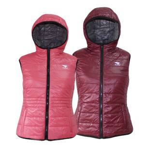 GL7210 Soft Nylon Fabric Padded Vest for Lady with Hood