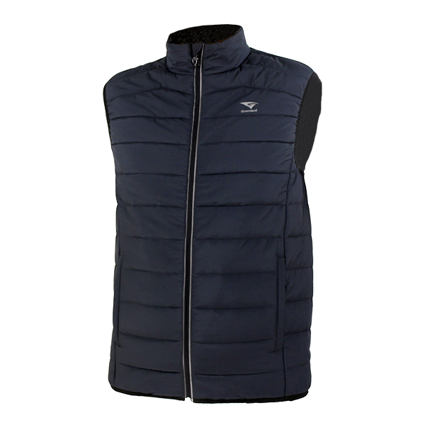 GL7227 Classical Padded Winter Vest for Men with Reflective Zipper