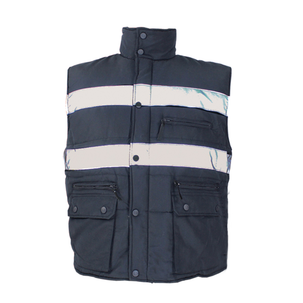 GL7232 bodywarmer with refleceive tapes