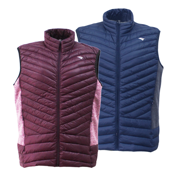 GL7237 Woven Fabric Combined with Knitted Fabric Padded Vest for men