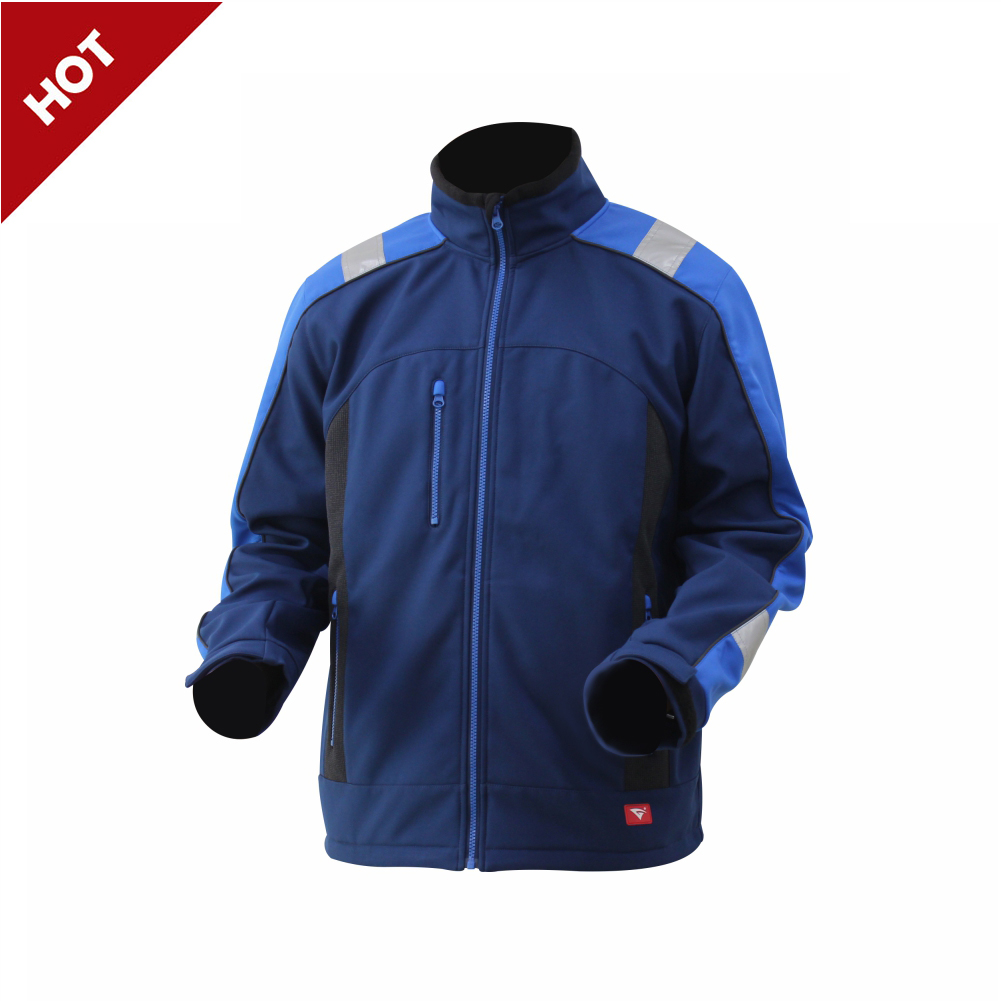 Classical Comfortable Outdoor Workwear Softshell Jacket for Men with Waterproof Fabric