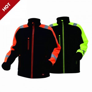 Factory made hot-sale China Cheap Custom Work Uniform Poly Cotton Hi Vis Workwear Clothes High Visibility Construction Work Jacket