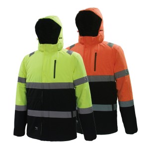 GL8378 Modern Comfortable Best Mens Hi Vis Winter Workwear Jacket with Soft Stretchy Fabric