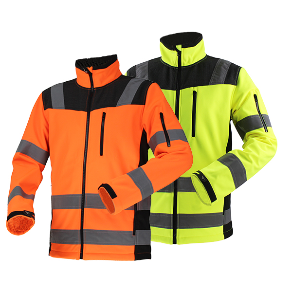 GL8603 Softshell Hi Vis workwear Jacket for Men with Stretchy Fabric