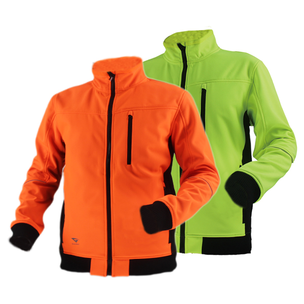 GL8613 Softshell Hi Vis workwear Jacket for Men with Stretchy Fabric