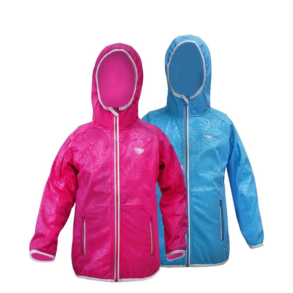 GL8663 Comfortable Bright Color Softshell Jacket for Kids with Stretchy Fabric