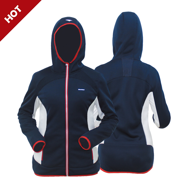 GL8707 Hoodie Softshell Jacket for lady with Knitted Fabric